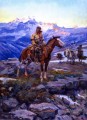 free trappers 1911 Charles Marion Russell Indiana cowboy